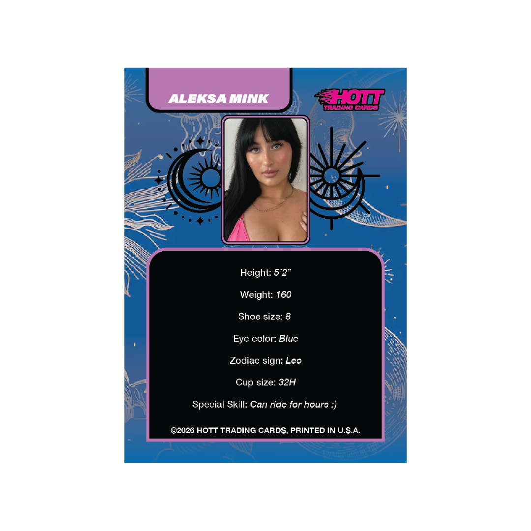 Hott Trading Card Number 24: Aleksa Mink