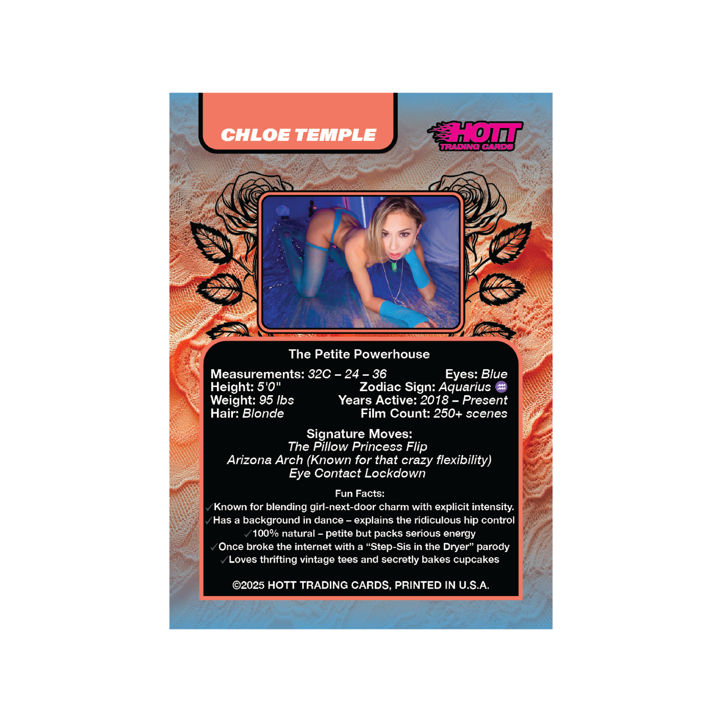 Hott Trading Card Number 6: Chloe Temple