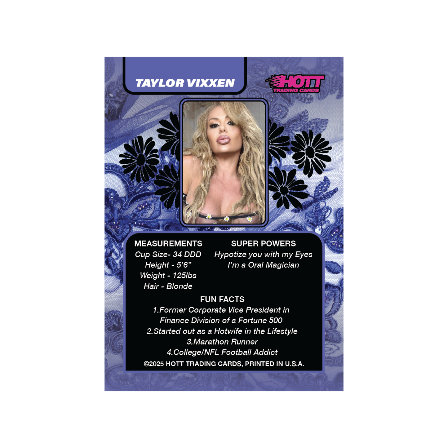Hott Trading Card Number 13: Taylor Vixxen